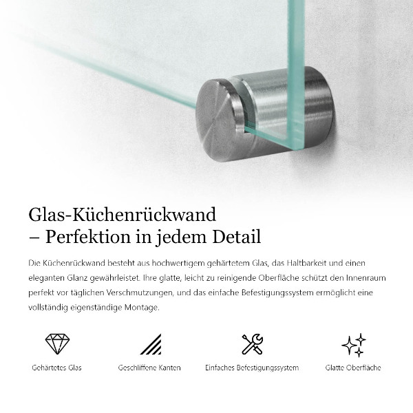 Zástena do kuchyne transparentný 80x60 cm