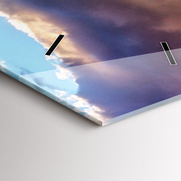 Vertikálne hodiny Vodopád na Islande