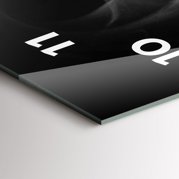 Vertikálne hodiny Šálka kávy