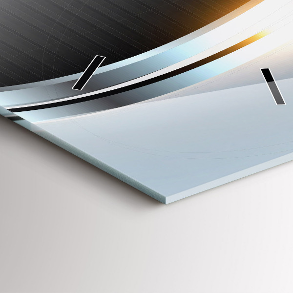 Vertikálne hodiny Kovová abstrakcia