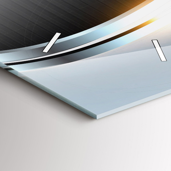 Vertikálne hodiny Kovová abstrakcia