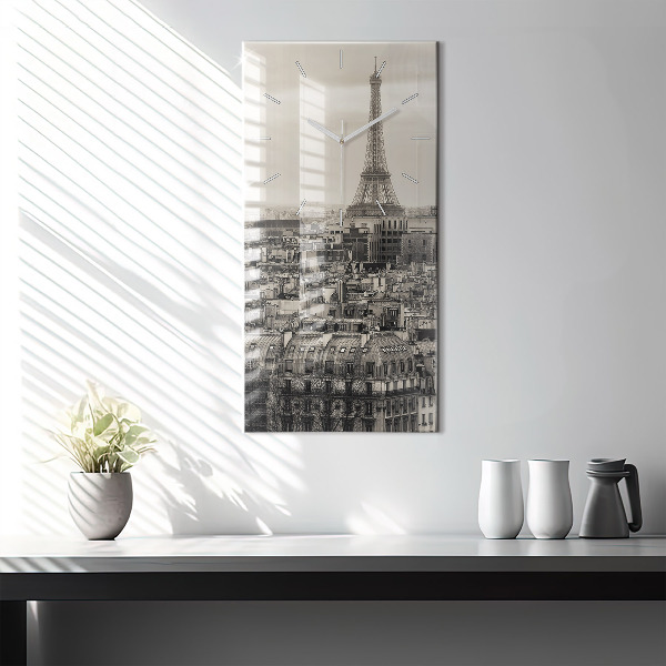 Vertikálne hodiny Panoráma Paríža
