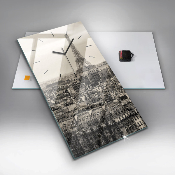 Vertikálne hodiny Panoráma Paríža