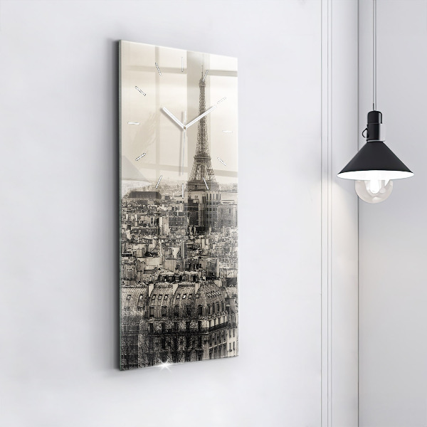 Vertikálne hodiny Panoráma Paríža