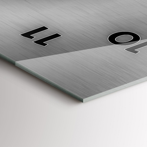 Vertikálne hodiny Šedá kovová abstrakcia