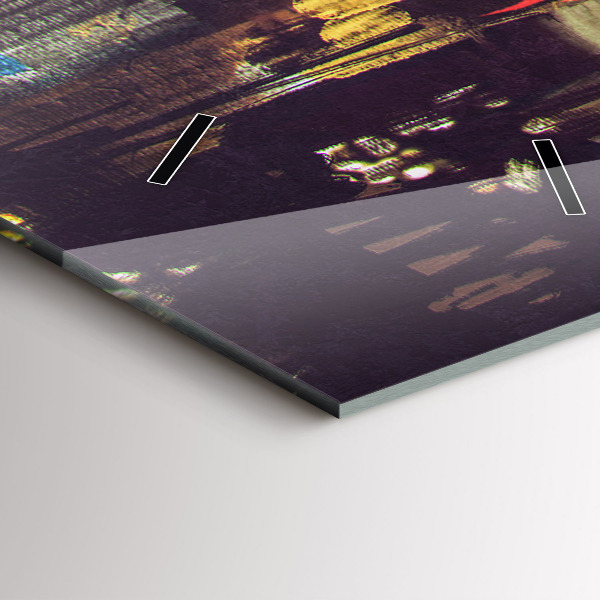 Vertikálne hodiny Maľované mesto