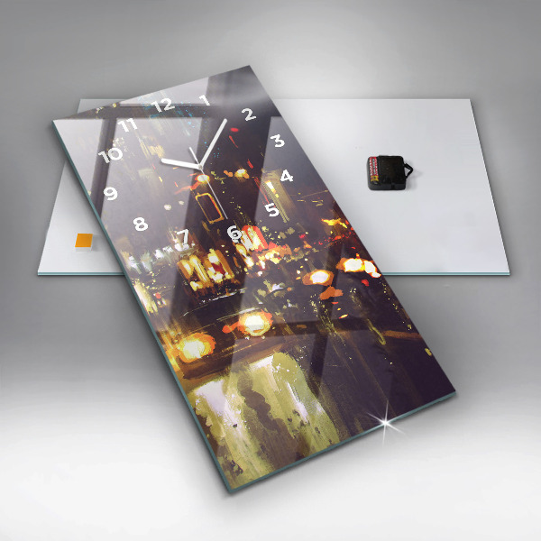 Vertikálne hodiny Maľované mesto