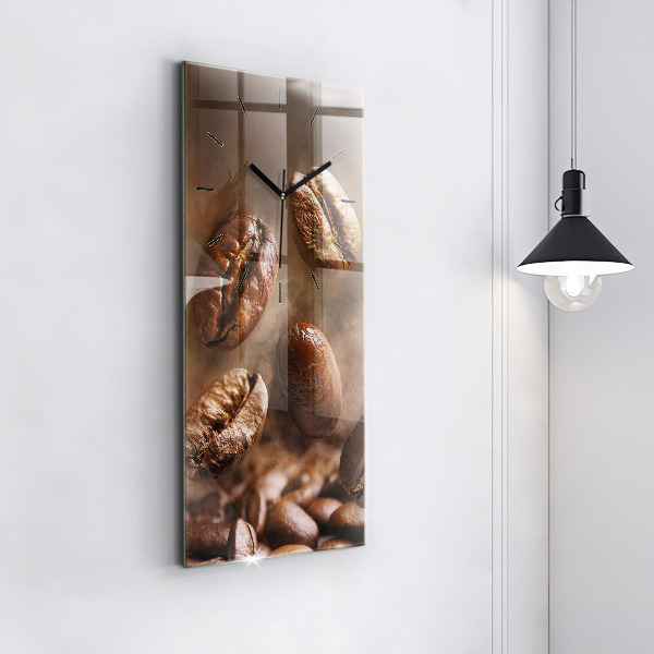 Vertikálne hodiny Kávové zrná