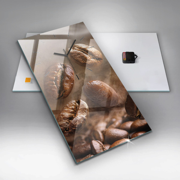 Vertikálne hodiny Kávové zrná