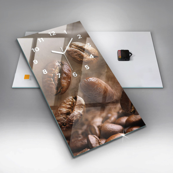 Vertikálne hodiny Kávové zrná