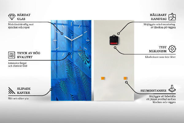 Vertikálne hodiny Kávové zrná