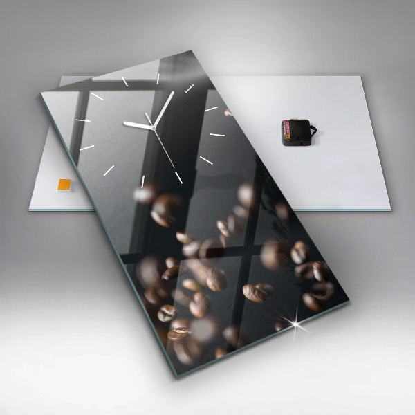 Vertikálne hodiny Kávové zrná