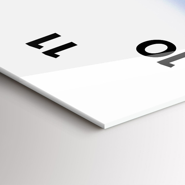 Vertikálne hodiny Pohľad pod vodu