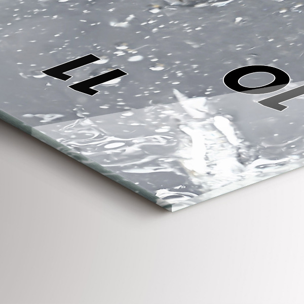 Vertikálne hodiny Citrusové plody vo vode