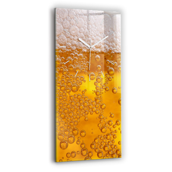 Vertikálne hodiny Pivo s penou