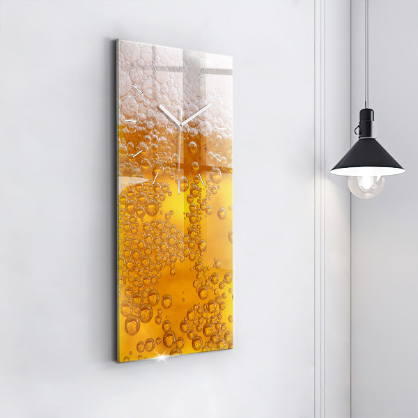 Vertikálne hodiny Pivo s penou