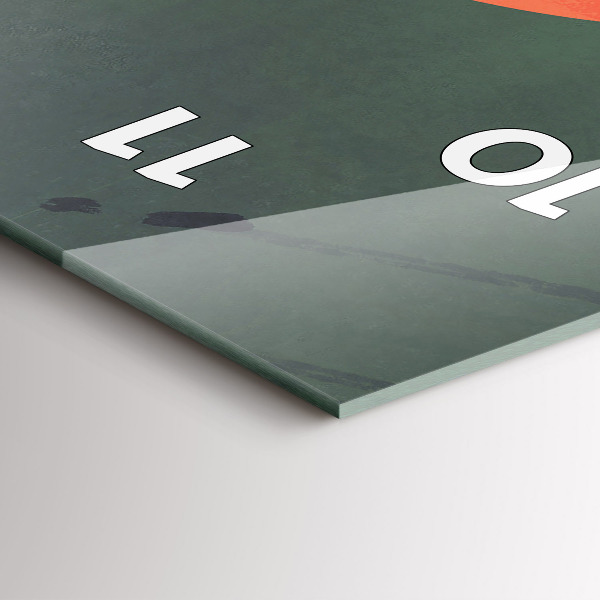 Vertikálne hodiny Samuraj v lese