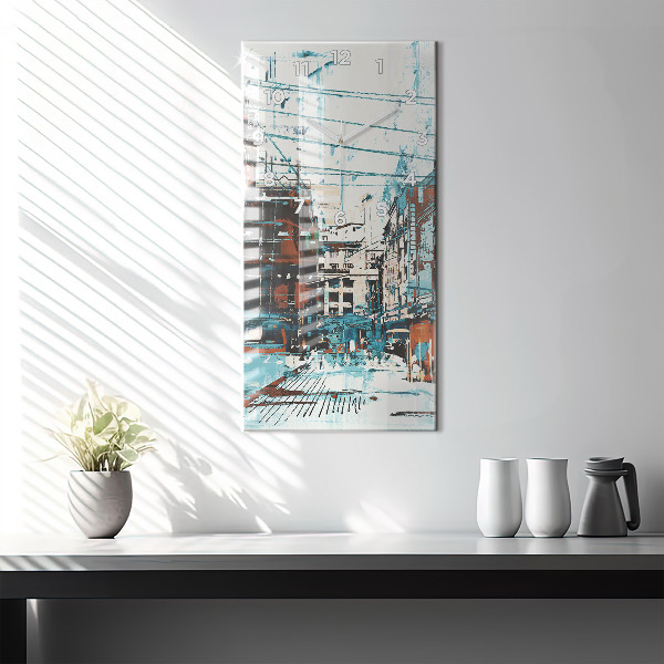 Vertikálne hodiny Pouličné umenie