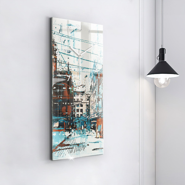 Vertikálne hodiny Pouličné umenie