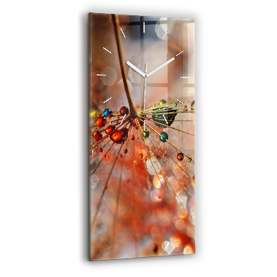 Vertikálne hodiny Púpava s rosou