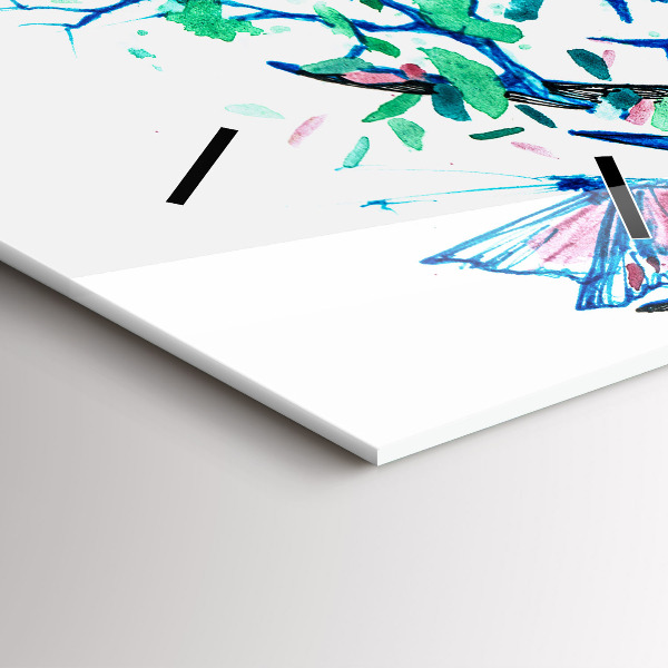 Vertikálne hodiny Ilustrácia jeleňa