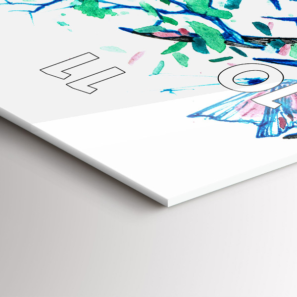 Vertikálne hodiny Ilustrácia jeleňa