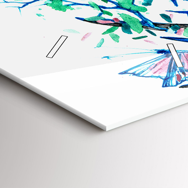 Vertikálne hodiny Ilustrácia jeleňa