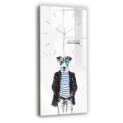 Vertikálne hodiny Pes v ľudskom tele