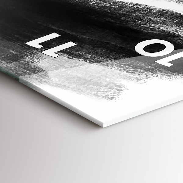 Vertikálne hodiny Žena v čiernej a bielej