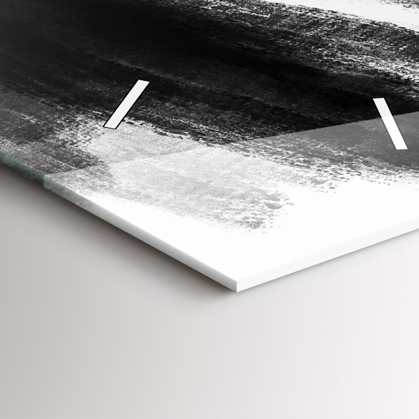 Vertikálne hodiny Žena v čiernej a bielej