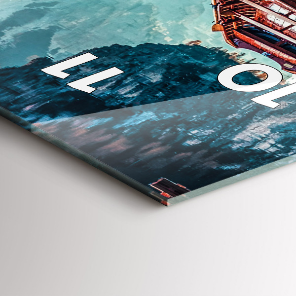 Vertikálne hodiny Most a jazero