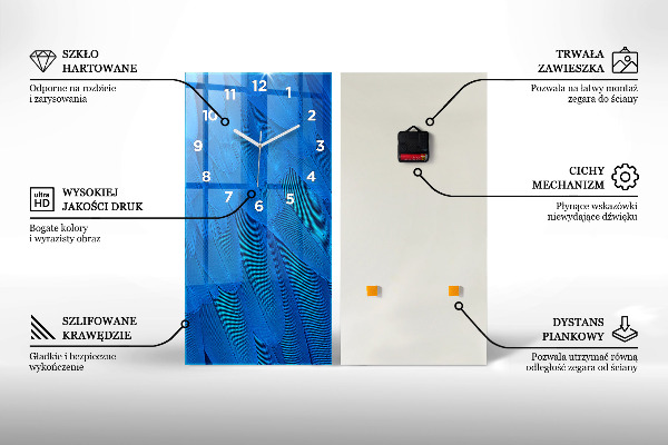 Vertikálne hodiny Most a jazero