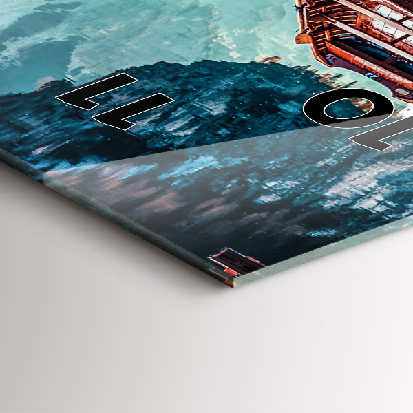 Vertikálne hodiny Most a jazero