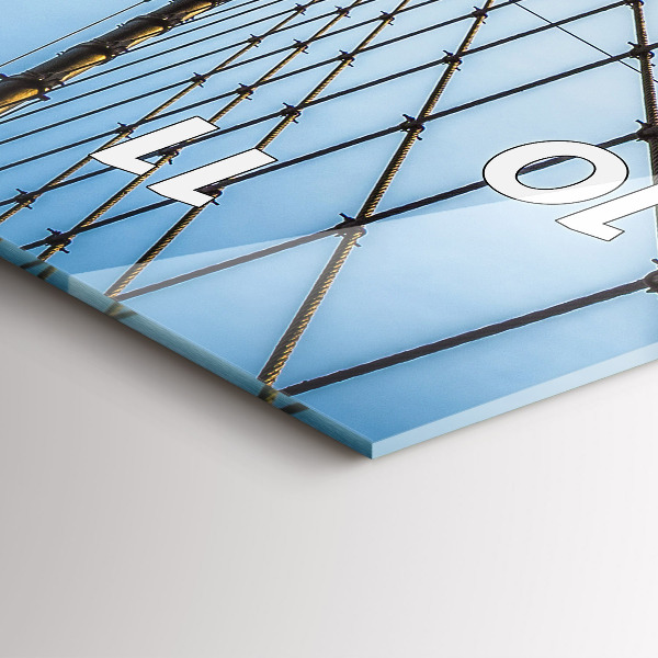 Vertikálne hodiny Brooklynský most NYC