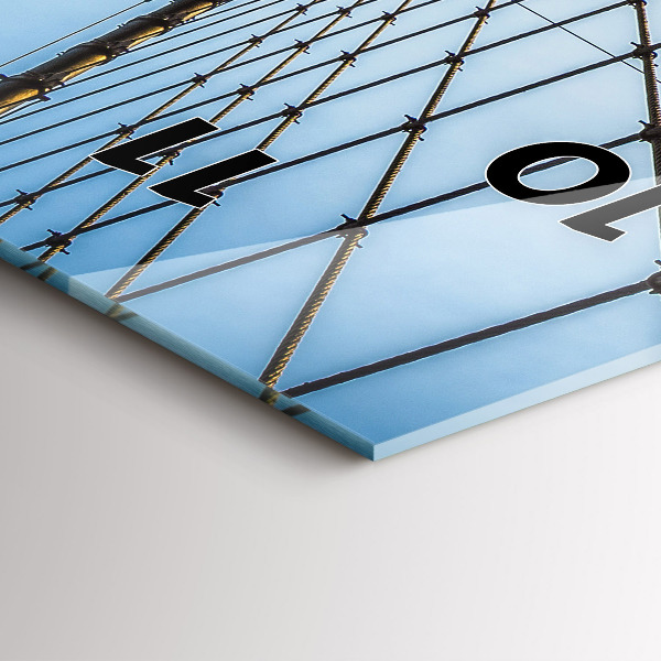 Vertikálne hodiny Brooklynský most NYC