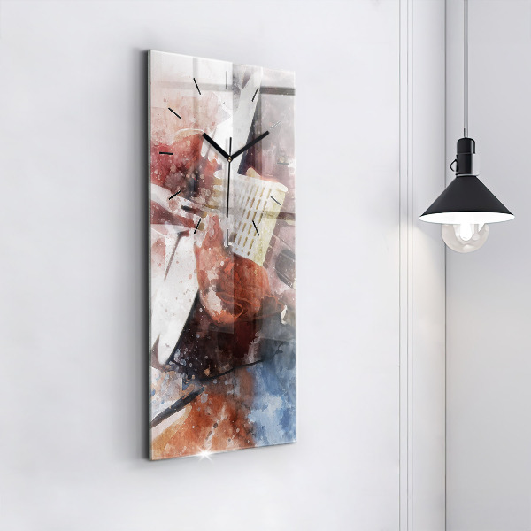 Vertikálne hodiny Vizualizácia gitary