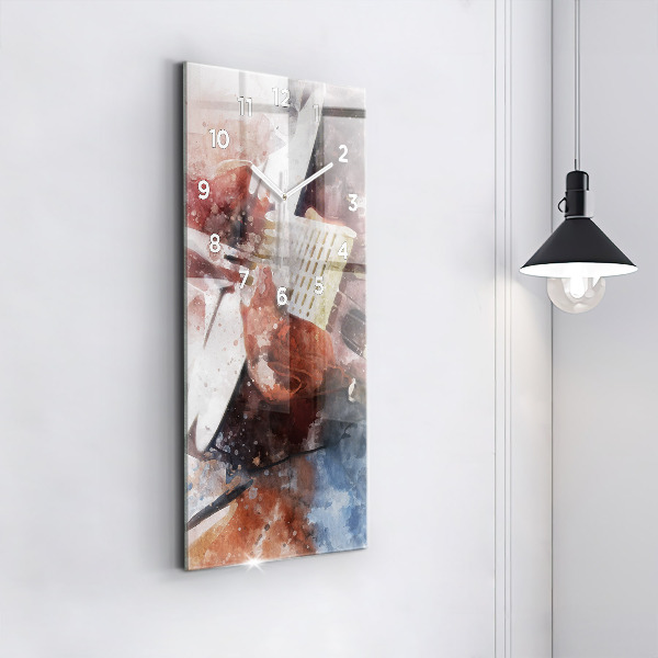 Vertikálne hodiny Vizualizácia gitary