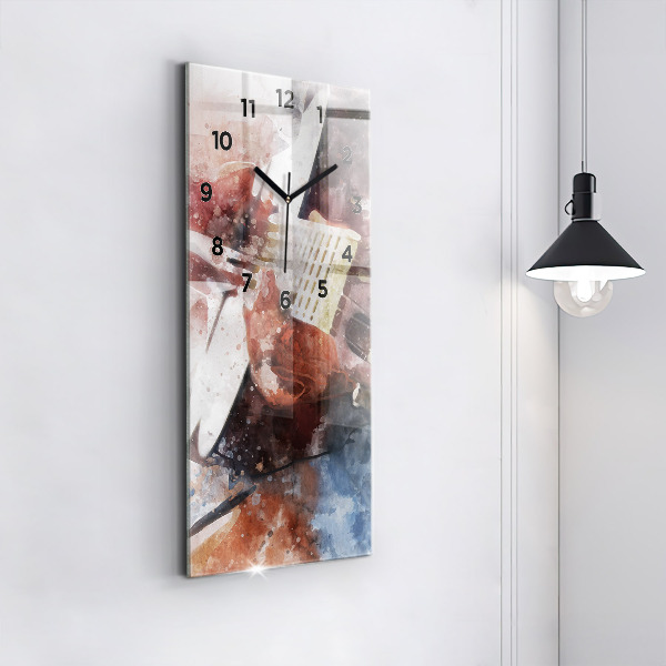 Vertikálne hodiny Vizualizácia gitary