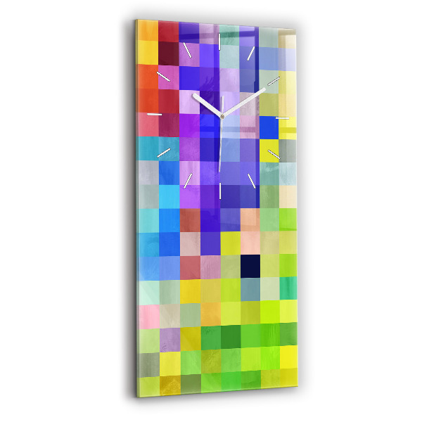 Vertikálne hodiny Štvorcová kompozícia