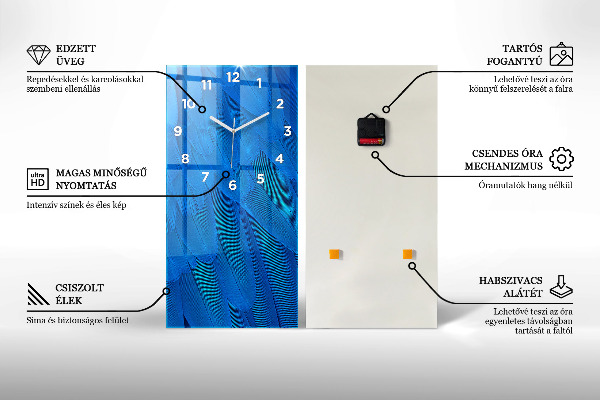 Vertikálne hodiny Pohľad na vodopád