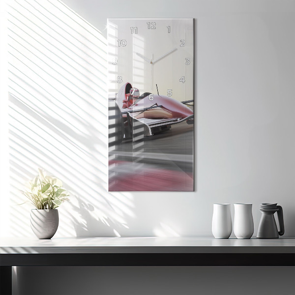 Vertikálne hodiny Športové pretekárske auto