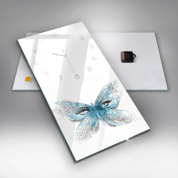 Vertikálne hodiny Tvár v tvare motýľa