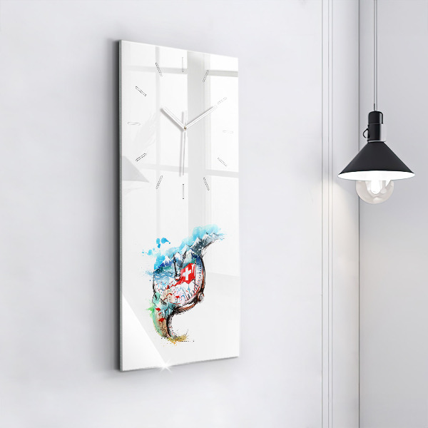 Vertikálne hodiny Švajčiarske hodinky