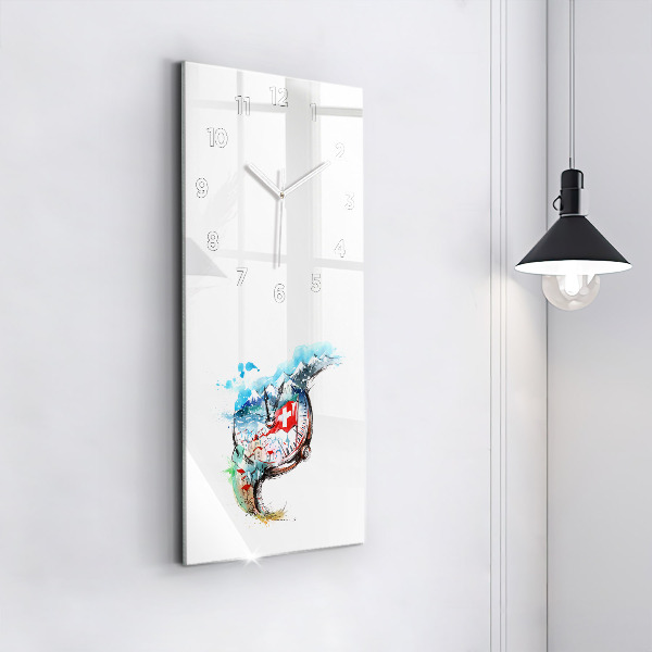 Vertikálne hodiny Švajčiarske hodinky