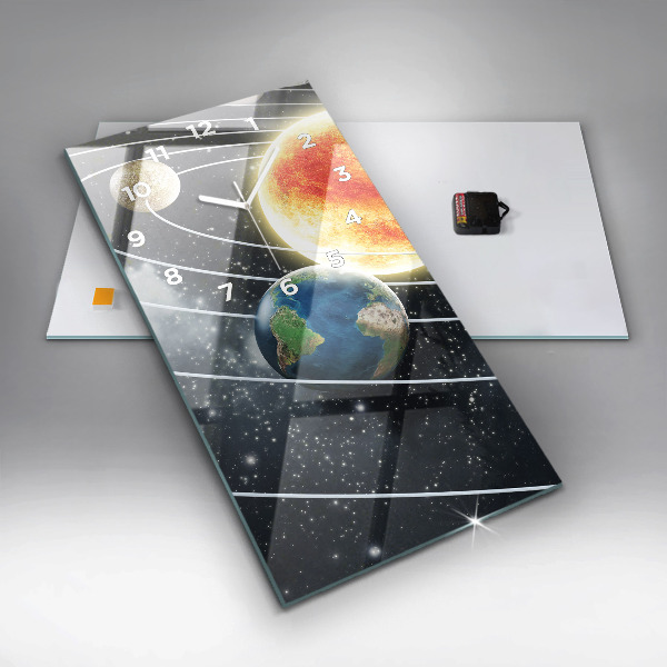 Vertikálne hodiny Slnečná sústava