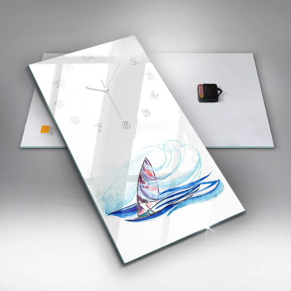 Vertikálne hodiny Surfová doska