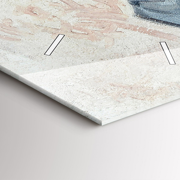 Vertikálne hodiny Abstraktná maľba