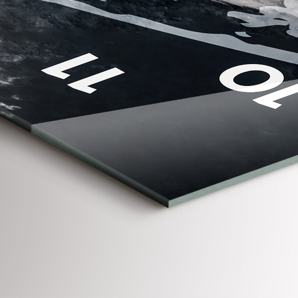 Vertikálne hodiny Žena – akvarely