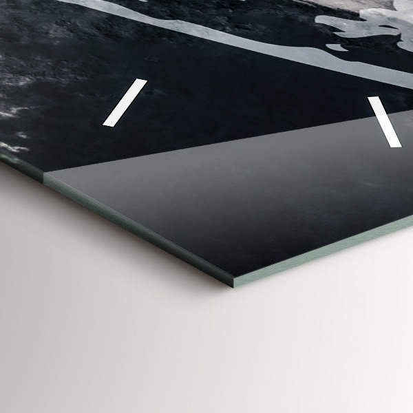 Vertikálne hodiny Žena – akvarely