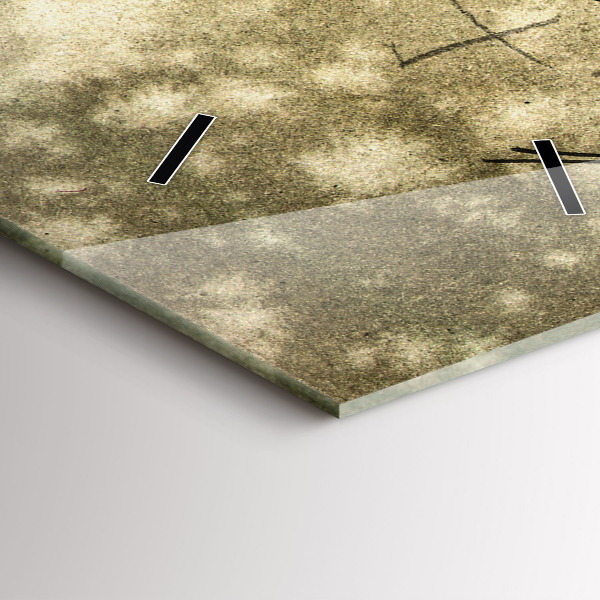 Vertikálne hodiny Park a stromy v sépiovej farbe